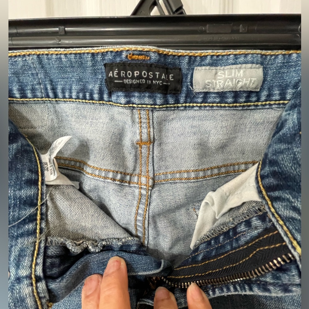 Aeropostale Men’s Straight Leg Blue Jeans - Picture 5 of 6